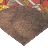 赤い秋のうさぎ テーブルクロス (アングル)