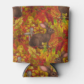 赤い秋のうさぎ 缶クーラー (正面)