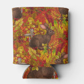 赤い秋のうさぎ 缶クーラー (裏面)