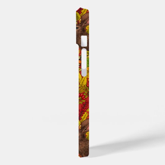 赤い秋のうさぎ Case-Mate iPhoneケース (裏面 / 左)