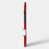 赤い秋のストライプモノグラム Case-Mate iPhoneケース (裏面 / 左)