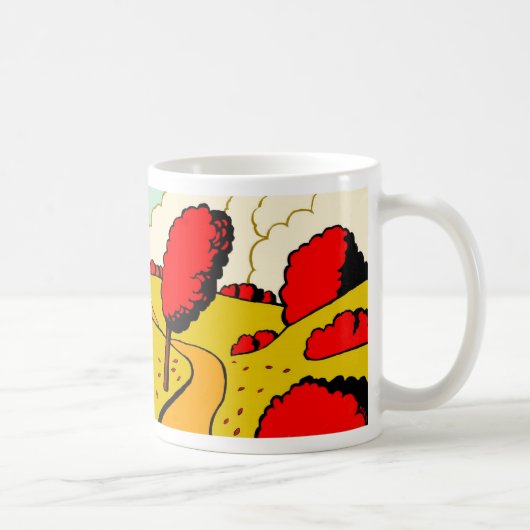 赤い秋 コーヒーマグカップ (右)