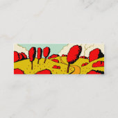 赤い秋 スキニー名刺 (裏面)