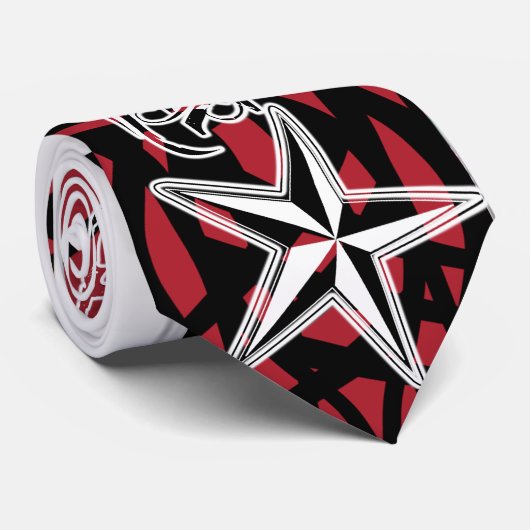 赤い種族のロックスターのタイ ネクタイ (ロール)