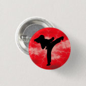 赤い稲妻ボタン 缶バッジ (正面&裏面)