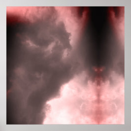 赤い空で戦う悪魔と竜 ポスター