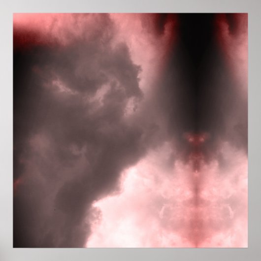 赤い空で戦う悪魔と竜 ポスター (正面)