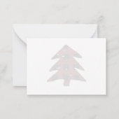 赤い空白のバッファローはメリークリスマスありがとう ノートカード (裏面)