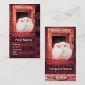 赤い窓の白い鳩 名刺 (正面/裏面)