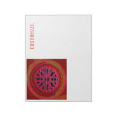 赤い窓マンダラThunder_Cove ノートパッド (回転)