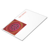 赤い窓マンダラThunder_Cove ノートパッド (アングル)