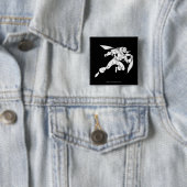 赤い竜の輪郭 缶バッジ (インサイチュ)