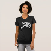 赤い竜巻のアウトライン Tシャツ (正面フル)