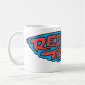 赤い竜巻のロゴ コーヒーマグカップ (左)