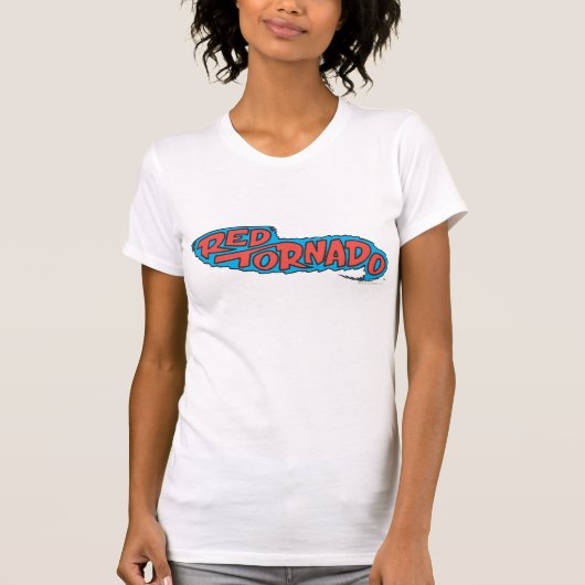 赤い竜巻のロゴ Tシャツ (正面)