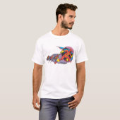赤い竜巻 風の動きにて Tシャツ (正面フル)
