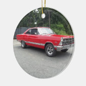 赤い競争のfairlane 289の甘い乗車は動きます セラミックオーナメント (左)