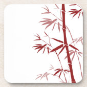 赤い竹コルクコースター コースター (正面)