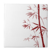 赤い竹瓦とトライベット タイル (正面)