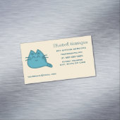 赤い笑顔の子ネコ マグネット名刺 (インサイチュ)