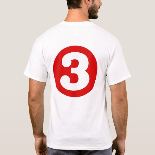 赤い第3 Tシャツ (裏面)