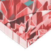 赤い筋が青や灰色の霧雨の多いイメージに映る テーブルクロス (アングル)