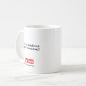 赤い箱のマグ- naughtiest何ですか。 コーヒーマグカップ (正面左)