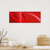 赤い紅色 ポスター (キッチン)