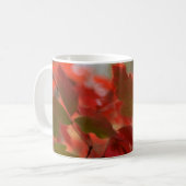 赤い紅葉のマグ コーヒーマグカップ (正面左)