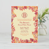 赤い紅葉の招待状 招待状 (スタンド正面)