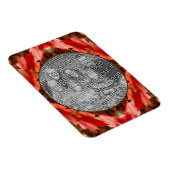 赤い紅葉の自然フレーム写真の追加 マグネット (右側)