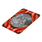 赤い紅葉の自然フレーム写真の追加 マグネット (左側)