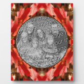 赤い紅葉自然写真の追加 フォトプラーク (正面)