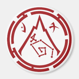 赤い紋章付き磁石 マグネット