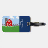 赤い納屋とサイロ ラゲッジタグ (裏面横)