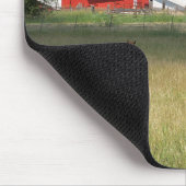 赤い納屋と馬 マウスパッド (コーナー)