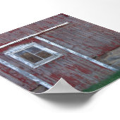 赤い納屋のドア ポスター (角)