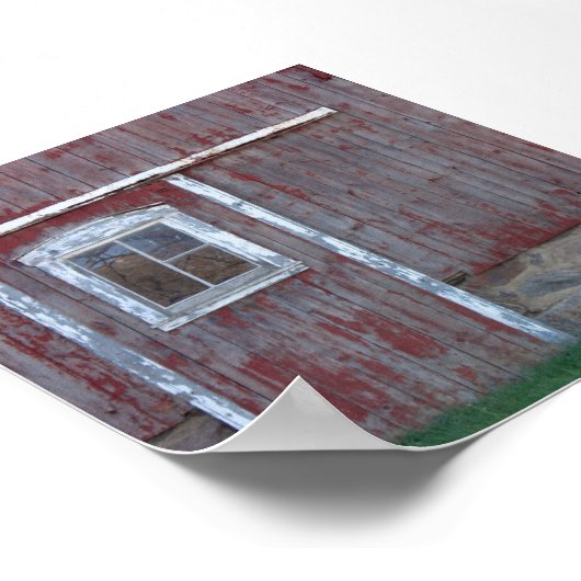 赤い納屋のドア ポスター (角)