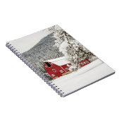 赤い納屋の上の新雪 ノートブック (右側)
