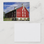 赤い納屋の名刺-ありがとう 名刺 (正面/裏面)