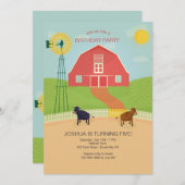 赤い納屋の招待状 招待状 (正面/裏面)
