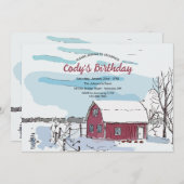 赤い納屋の招待状 招待状 (正面/裏面)