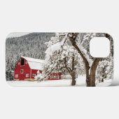 赤い納屋の新しい雪 Case-Mate iPhoneケース (裏面 (横))