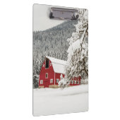 赤い納屋の新雪 クリップボード (右)