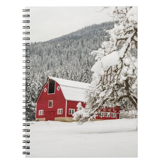赤い納屋の新雪 ノートブック (正面)