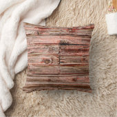 赤い納屋の木枕 クッション (ブランケット)