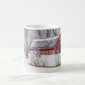赤い納屋の雪 コーヒーマグカップ (中央)