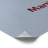 赤い納屋の馬の風見図 ポスター (角)