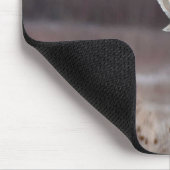 赤い納屋を持つ短い耳のフクロウ マウスパッド (コーナー)