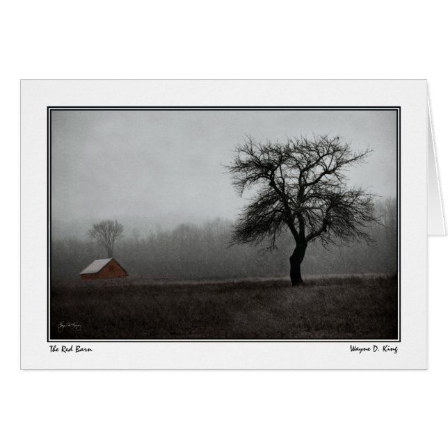 赤い納屋及びりんごの木 (正面横)